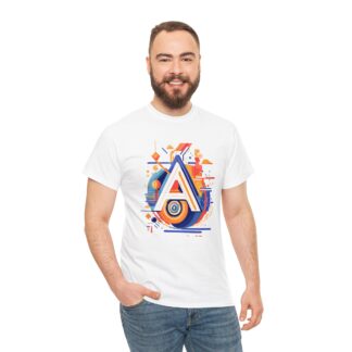 "Abstract A" - Creative Alphabet Art - New Trending Tee - Unisex Heavy Cotton Tee